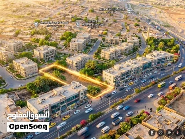 أرض تجارية للبيع 744 متر - عوجان الزرقاء - شارع وصفي التل — أرض في الزرقاء